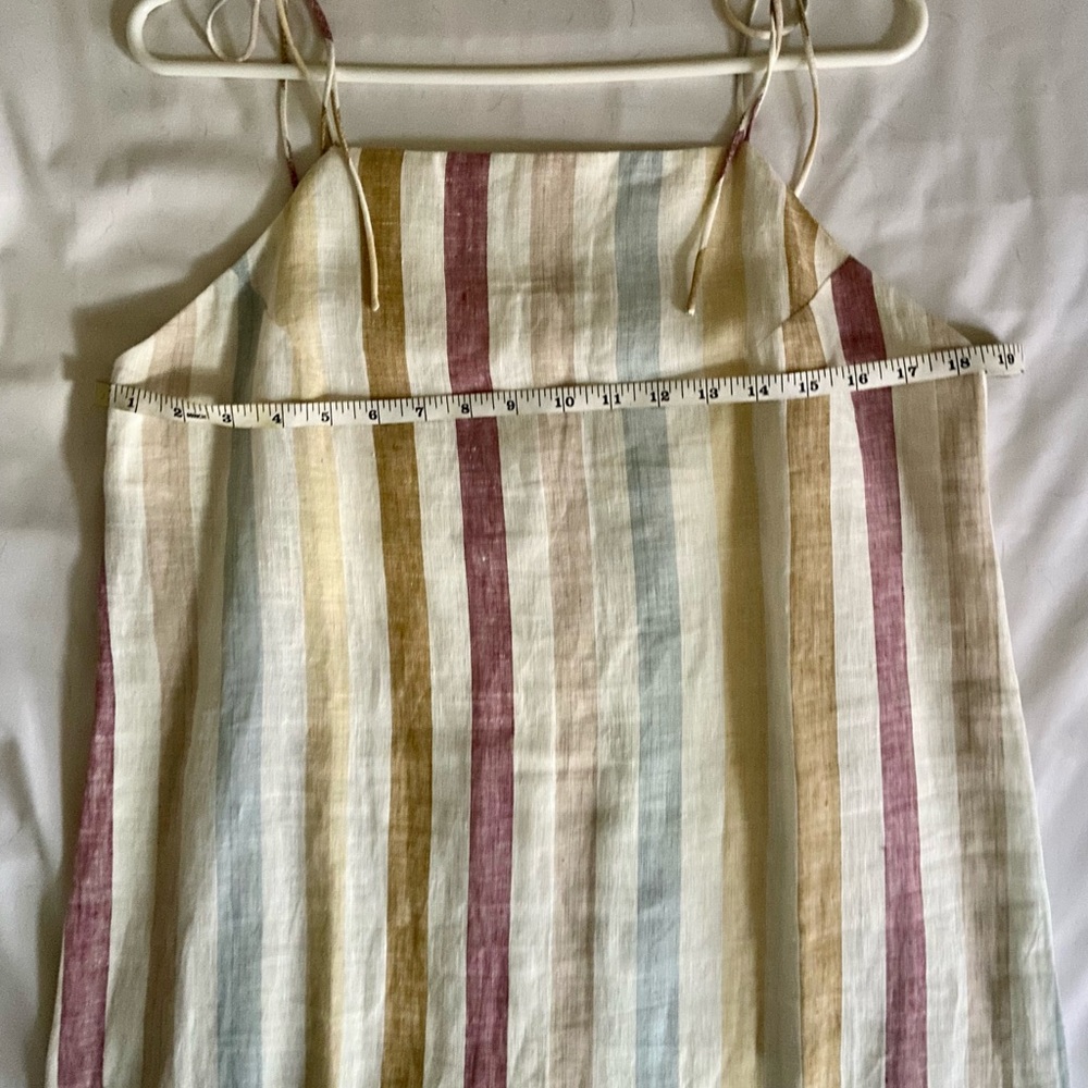 Madewell x LAUDE Organic Linen Jane Maxi Dress in Painter Stripe — Large - Picture 9 of 11